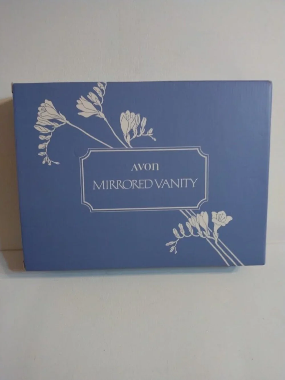 Vintage 80s Avon Mirrored Vanity Tray 11”x8” Dressing Table Feminine Beauty NOS
